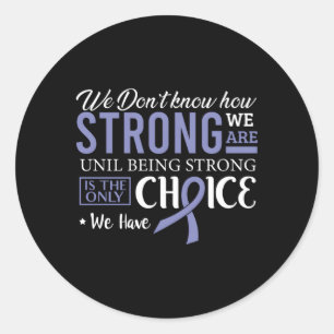 Esophageal Cancer Fight Cancer Ribbon Classic Round Sticker