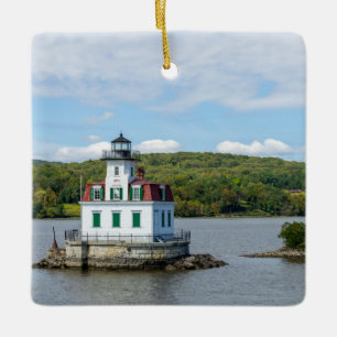 Esopus Lighthouse in NY Ceramic Ornament