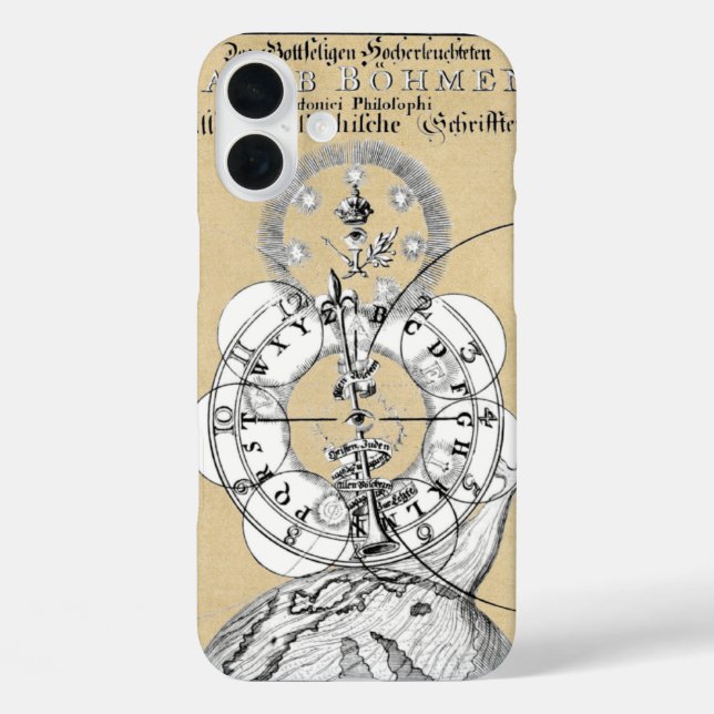 Esoteric Alphabet of Jacob Boehme Case-Mate iPhone Case (Back)