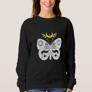 Esoteric Butterfly Moon Flower Spiritual Sweatshirt