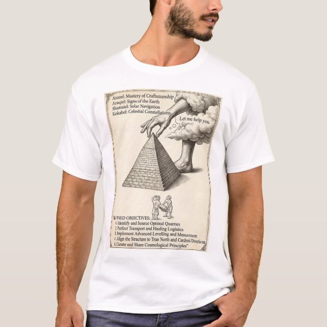 Esoteric Celestial Ancient Pyramid T-Shirt (Front)