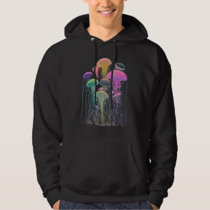 Esoteric Jellyfish Crystals Cute Illustration 1 Hoodie