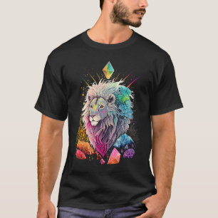 Esoteric Lion Crystals Cute Illustration  2 T-Shirt