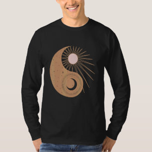 Esoteric Occult Pentagram Magic Yinyang Sun And Mo T-Shirt