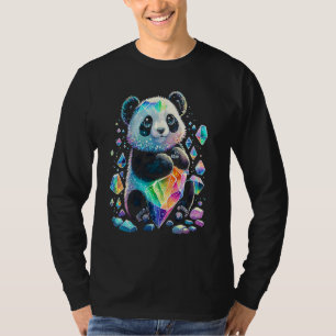 Esoteric Panda Crystals Cute Illustration 2 T-Shirt