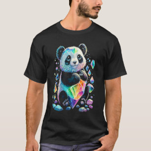 Esoteric Panda Crystals Cute Illustration 2 T-Shirt