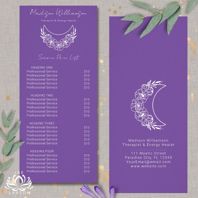 Esoteric Psychic Modern Services Price List Rack Card (Creator Uploaded)