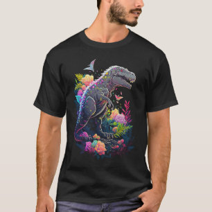 Esoteric Rex Trex Crystals Cute Illustration 2 T-Shirt