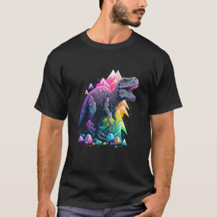 Esoteric Rex Trex Crystals Cute Illustration 8 T-Shirt