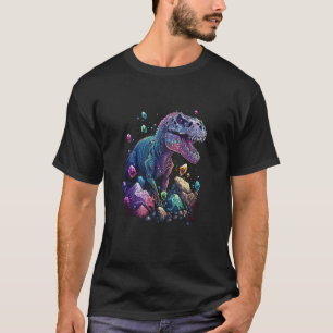 Esoteric Rex Trex Crystals Cute Illustration 9 T-Shirt