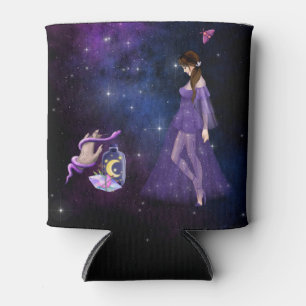Esoteric Witchcraft Magick Purple Gift For Witch Can Cooler