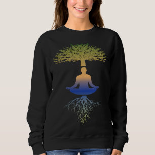 ESOterik Tree of Life Yoga Tree of Life Meditation Sweatshirt