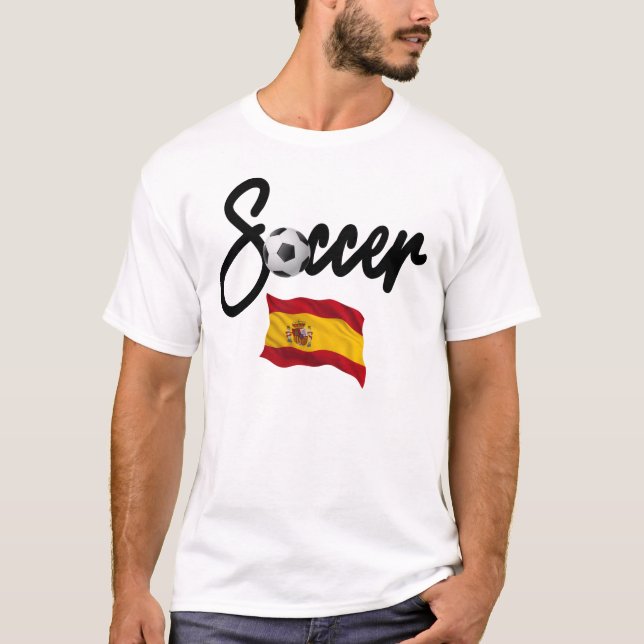 Espain Soccer - Spanish Flag T-Shirt (Front)