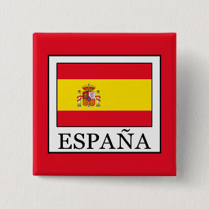 España 15 Cm Square Badge