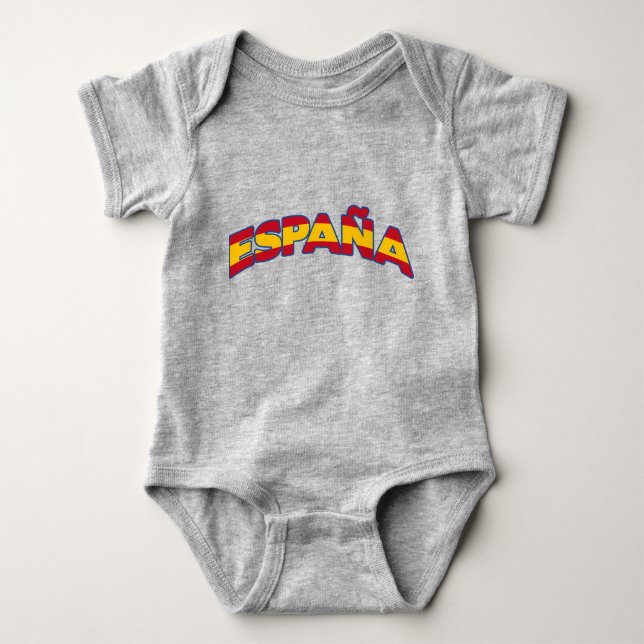 España 1 baby bodysuit (Front)