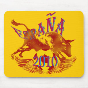 España 2010 Grunge Toro soccer ball gifts Mouse Pad