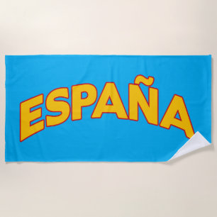 España 5 beach towel