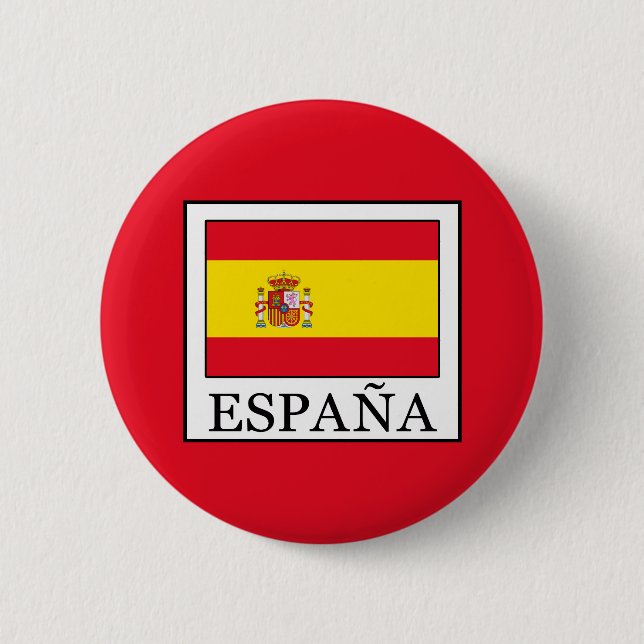 España 6 Cm Round Badge (Front)