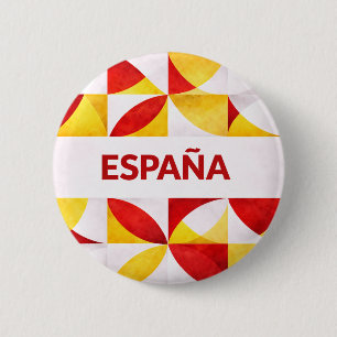 España 6 Cm Round Badge