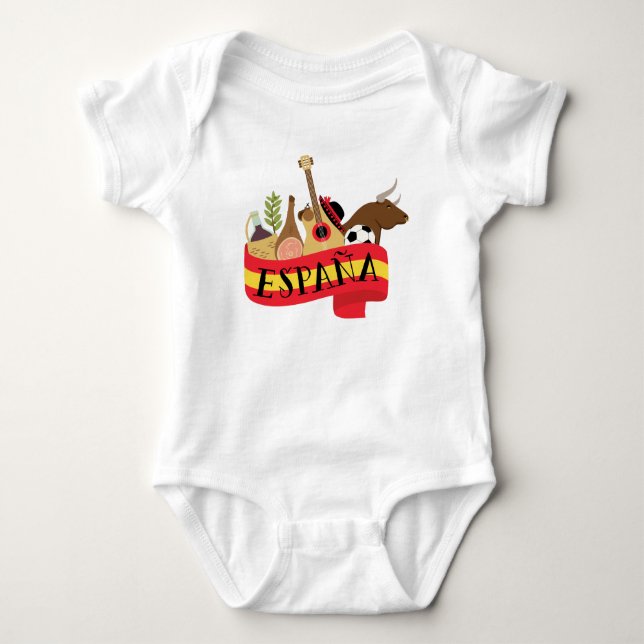 Espana Baby Bodysuit (Front)