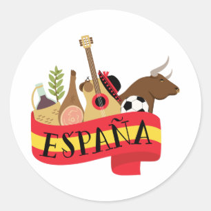 Espana Classic Round Sticker