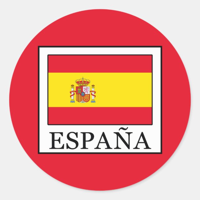 España Classic Round Sticker (Front)