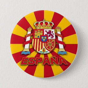 Espana Coat of Arms 7.5 Cm Round Badge