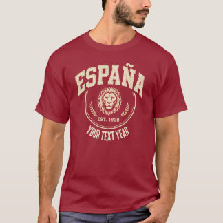 España EST. 1920 Lion Crest Vintage Athletic T-Shirt