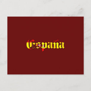 Espana flag logo - flag of Spain España logo Postcard