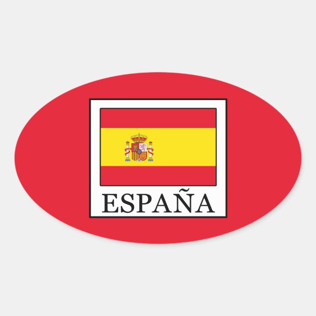 España Oval Sticker (Front)