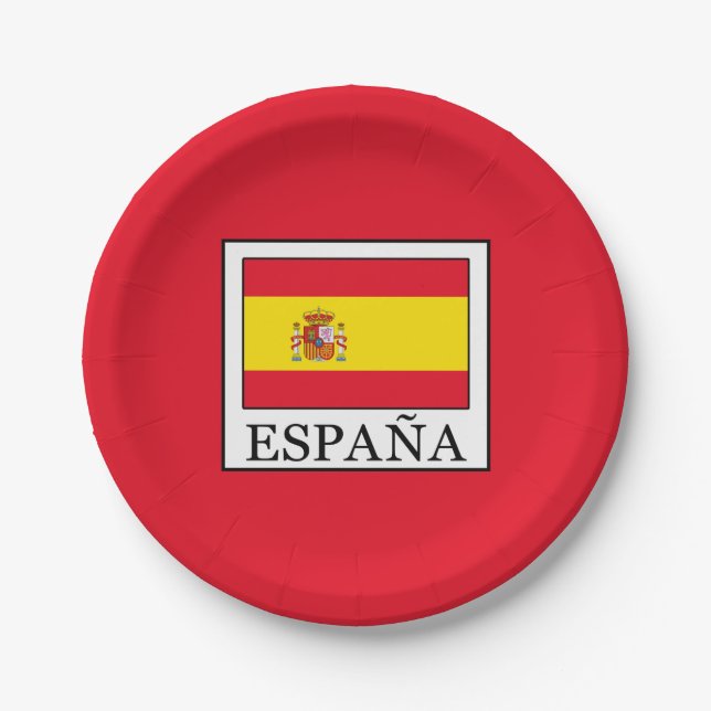 España Paper Plate (Front)