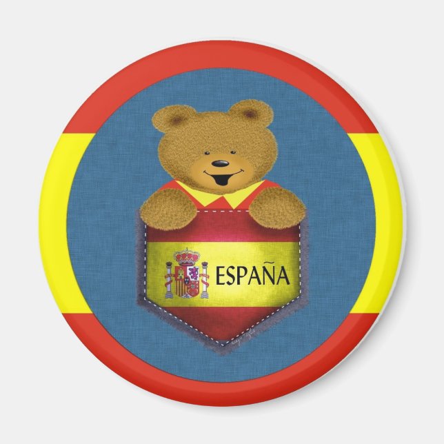 Espana Pocket Bear Magnet (Front)