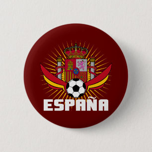 España Soccer 6 Cm Round Badge