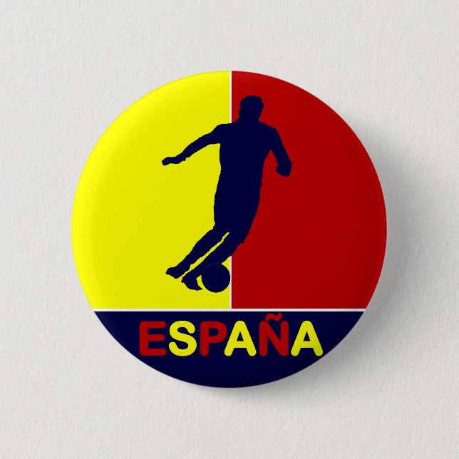 Espana Spain 2010 Soccer Button (Front)