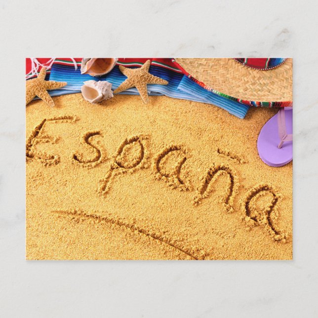 España Spain Beach postcard (Front)