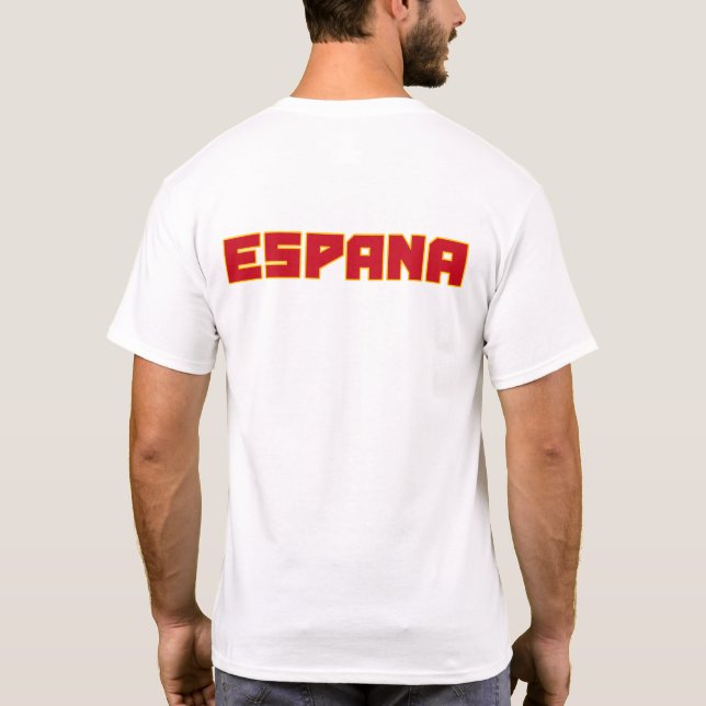 Espana Spain bold text and flag symbol shirt (Back)