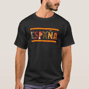 Espana Spain Flag Fiesta Spanish Roots Espanol Spa T-Shirt