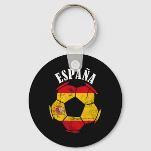 Espana Spain Flag Spain Soccer Player Spanish Prid Key Ring