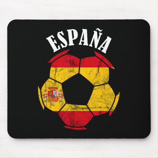 Espana Spain Flag Spain Soccer Player Spanish Prid Mouse Pad (Front)
