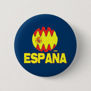 Espana Spain La Furia Roja Futbol 6 Cm Round Badge