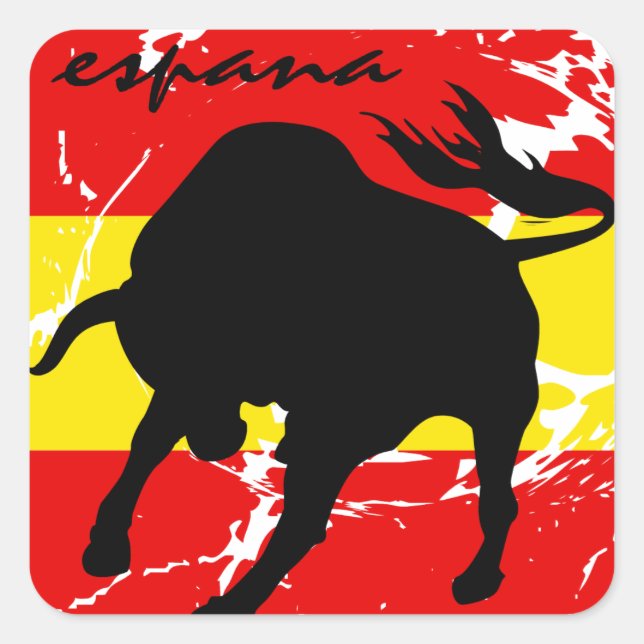 Espana Square Sticker (Front)