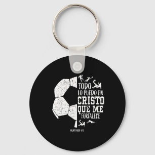 Español Spanish Christian Soccer Fútbol Filipenses Key Ring