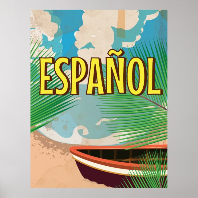 español vintage travel poster (Front)