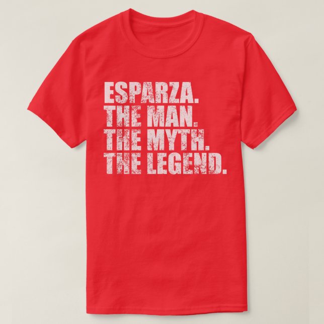 EsparzaEsparza Family name Esparza last Name Espar T-Shirt (Design Front)