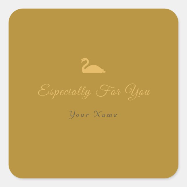 Especially for you square sticker (Front)