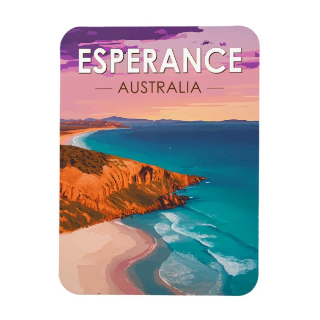 Esperance Australia Travel Art Vintage Magnet (Vertical)