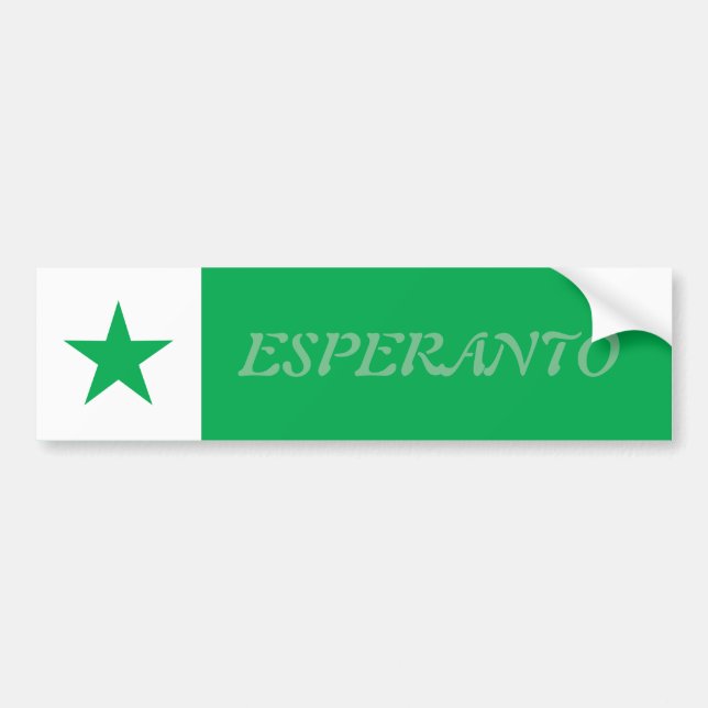Esperanto Bumper Sticker (Front)