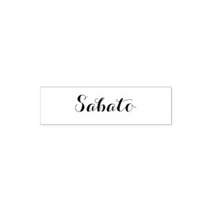 Esperanto: Day of the Week: Sabato (Saturday) Self-inking Stamp