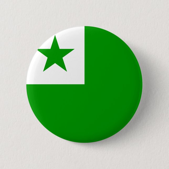 Esperanto Flag 6 Cm Round Badge (Front)