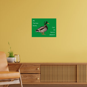 Esperanto: Mi fartas bone, ĉar mi havas anason. Poster